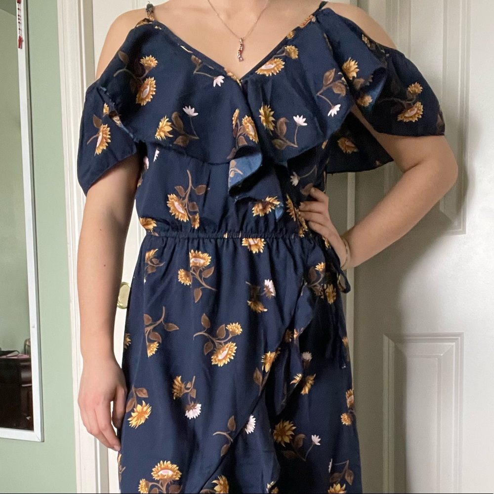 Off the shoulder open front summer maxi dress!!